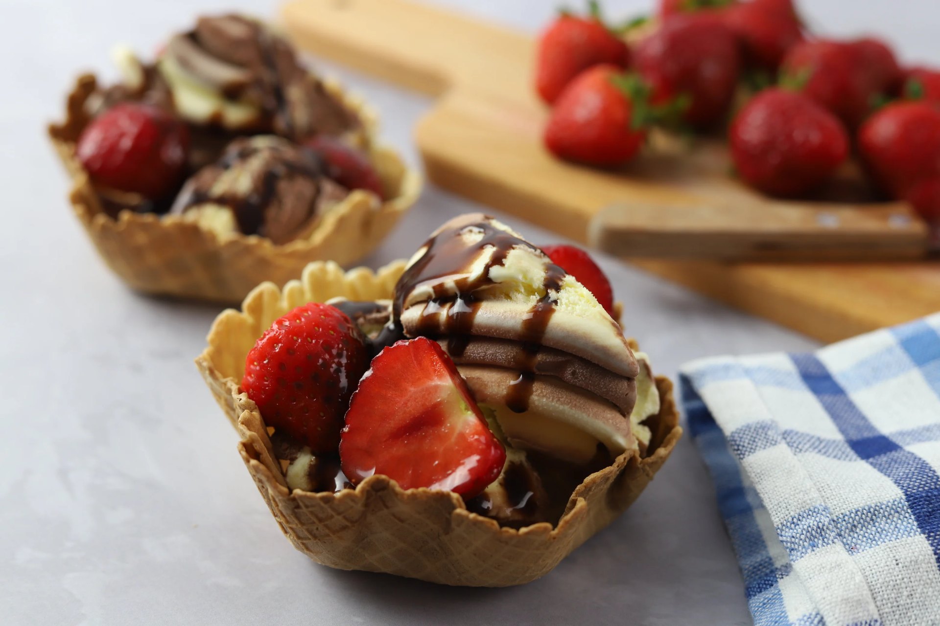 Paleta de Fresa con Crema